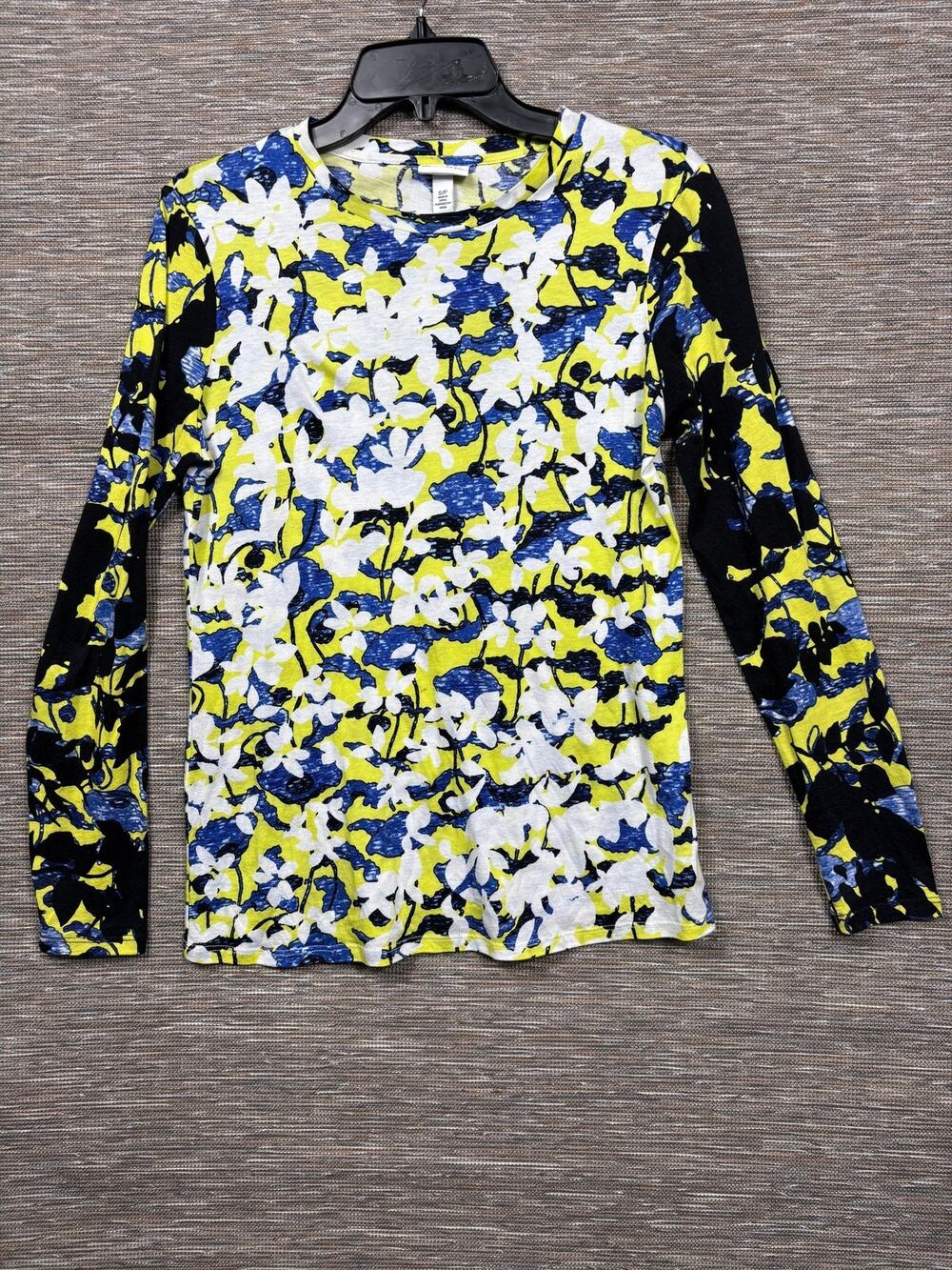 Peter Pilotto For Target Shirt Womens Small Multicolor Floral Long Sleeve Top